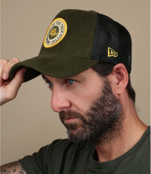 Trucker New Era verde Trucker Wool Patch olive